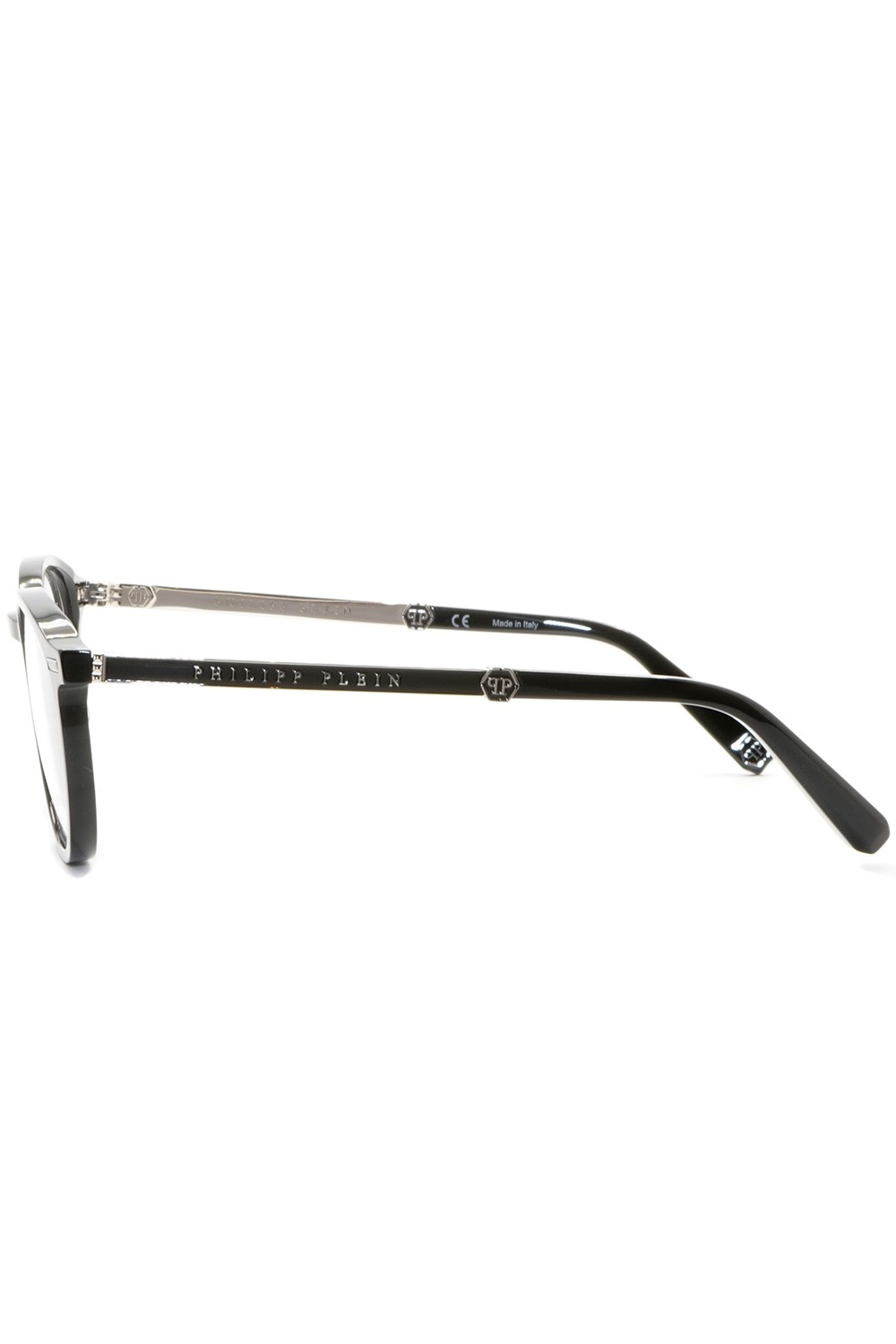 Philipp Plein - Occhiali da vista in celluloide tondi unisex nero - VPP057 0700