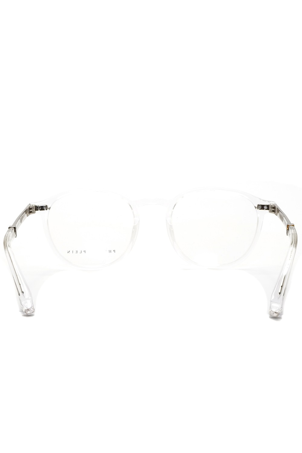 Philipp Plein - Occhiali da vista in celluloide tondi unisex trasparente -