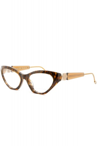 Philipp Plein - Occhiali da vista in celluloide cat eye per donna tartarugato -