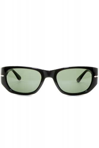 Persol - Occhiali da sole in celluloide rettangolari unisex nero - 3307S 95/31