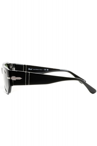 Persol - Occhiali da sole in celluloide rettangolari unisex nero - 3307S 95/31