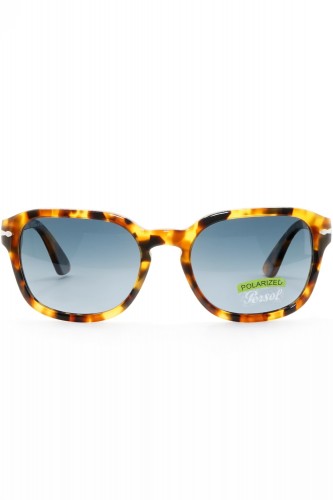 Persol - Occhiali da sole in celluloide squadrati unisex tartarugato - 3305S 2