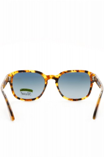 Persol - Occhiali da sole in celluloide squadrati unisex tartarugato - 3305S