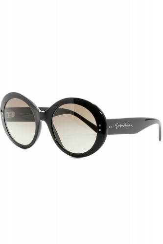 Giorgio Armani - Occhiali da sole in celluloide tondi per donna nero - AR8174