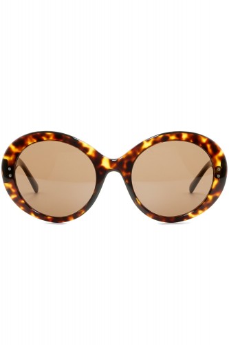 Giorgio Armani - Occhiali da sole in celluloide tondi per donna tartarugato - 2