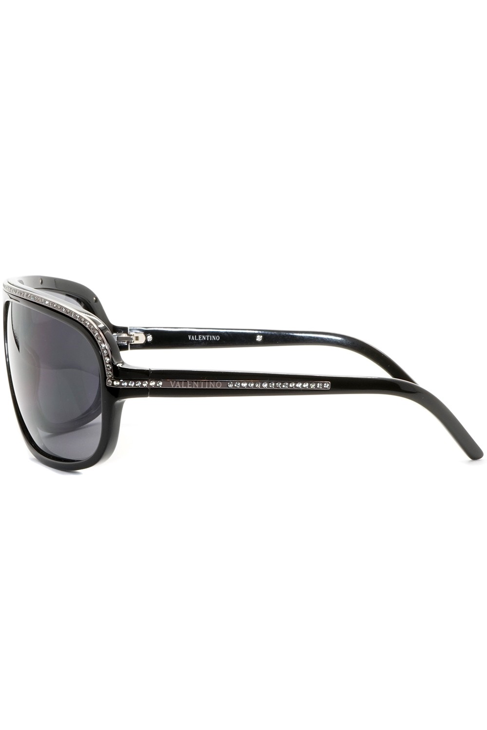 Valentino - Occhiali da sole in celluloide squadrati per donna nero - 5488/S