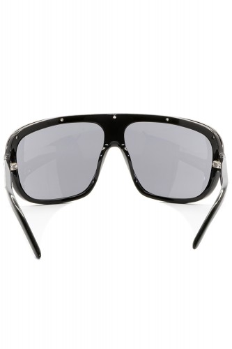 Valentino - Occhiali da sole in celluloide squadrati per donna nero - 5488/S