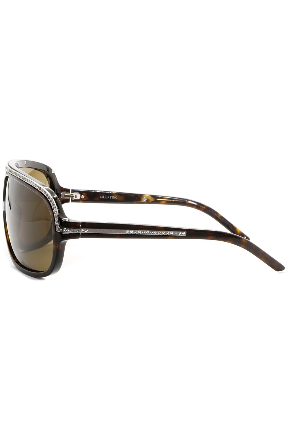 Valentino - Occhiali da sole in celluloide squadrati per donna tartarugato -