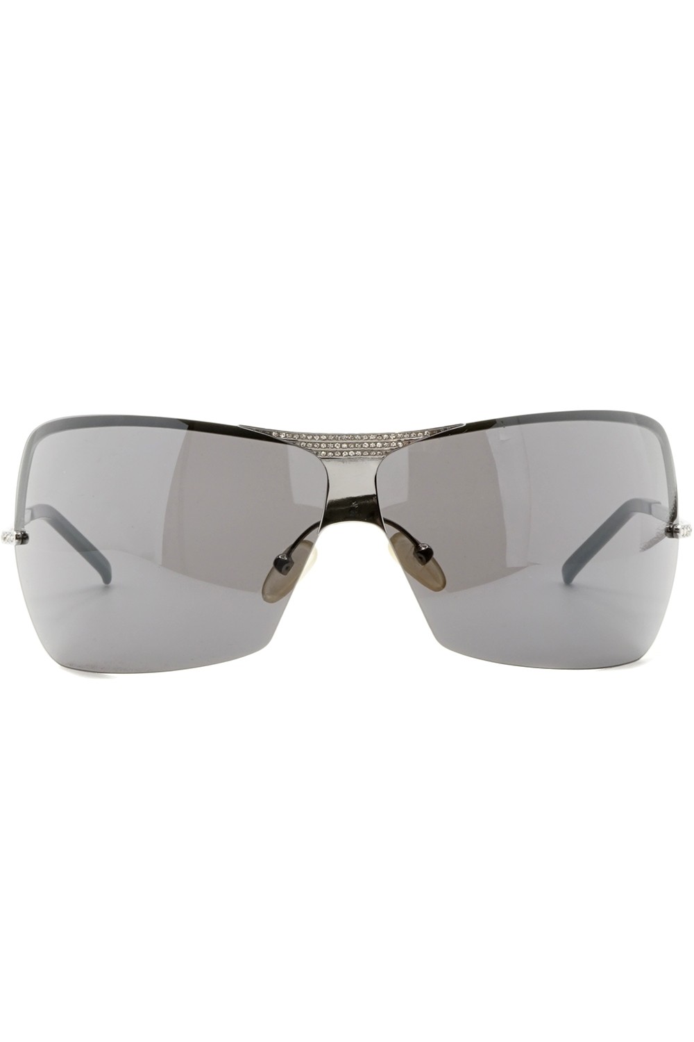 Valentino - Occhiali da sole in metallo avvolgenti per donna argento - 5492/S