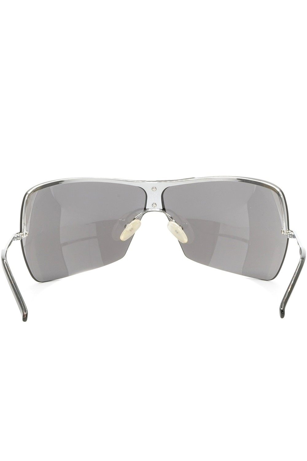 Valentino - Occhiali da sole in metallo avvolgenti per donna argento - 5492/S