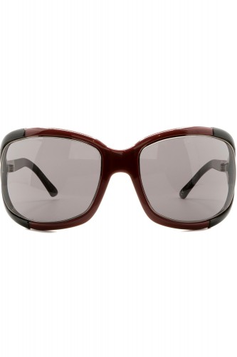 Valentino - Occhiali da sole in celluloide squadrati per donna bordeaux - 2