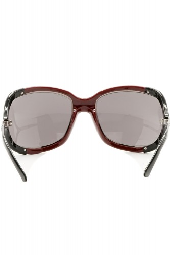 Valentino - Occhiali da sole in celluloide squadrati per donna bordeaux -