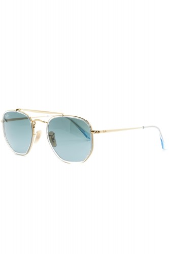 Ray-Ban - Occhiali da sole in metallo squadrati unisex oro - RB3648M 9123/3M
