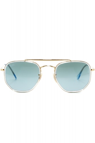 Ray-Ban - Occhiali da sole in metallo squadrati unisex oro - RB3648M 9123/3M 2