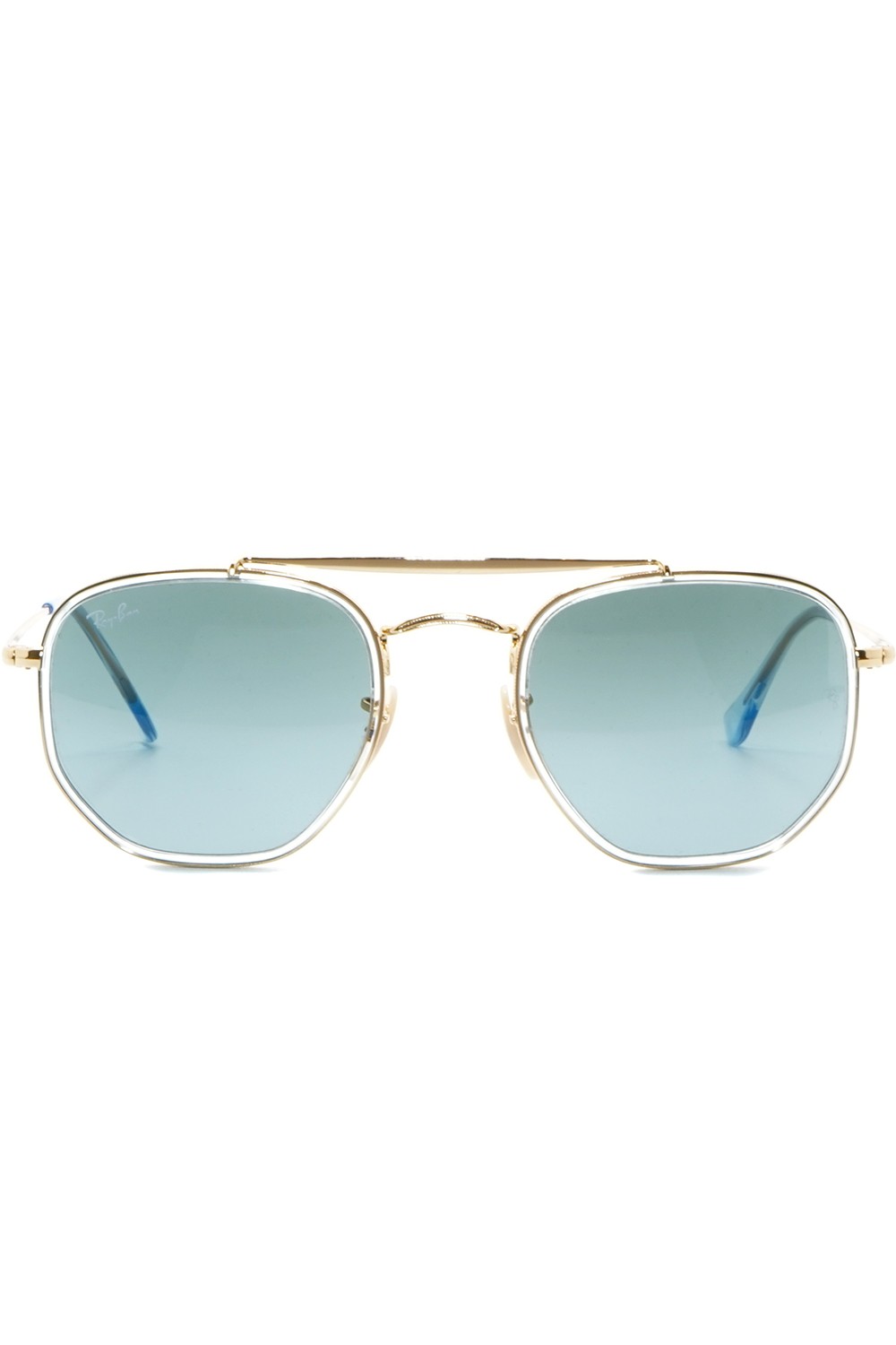 Ray-Ban - Occhiali da sole in metallo squadrati unisex oro - RB3648M 9123/3M