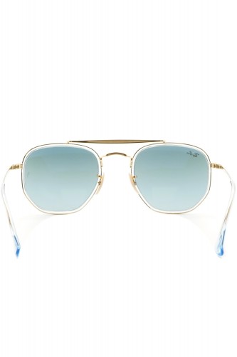 Ray-Ban - Occhiali da sole in metallo squadrati unisex oro - RB3648M 9123/3M