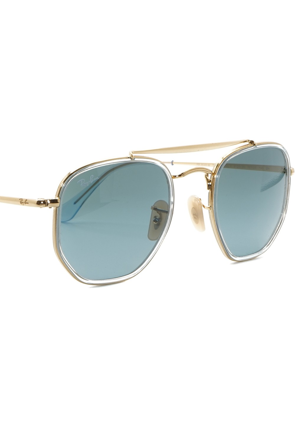 Ray-Ban - Occhiali da sole in metallo squadrati unisex oro - RB3648M 9123/3M