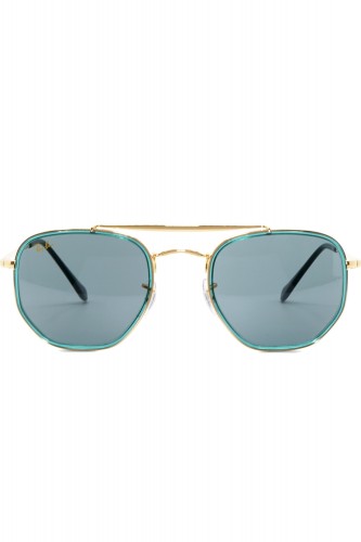 Ray-Ban - Occhiali da sole in metallo squadrati unisex oro - RB3648M 9241/R5