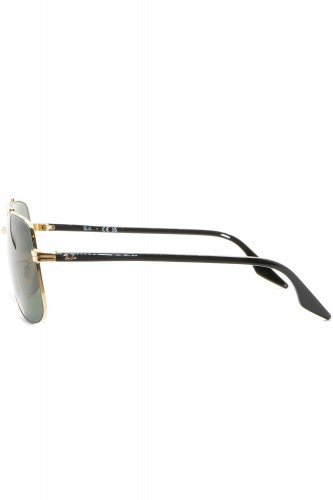 Ray-Ban - Occhiali da sole in metallo squadrati unisex nero/oro - RB3699 9000/31