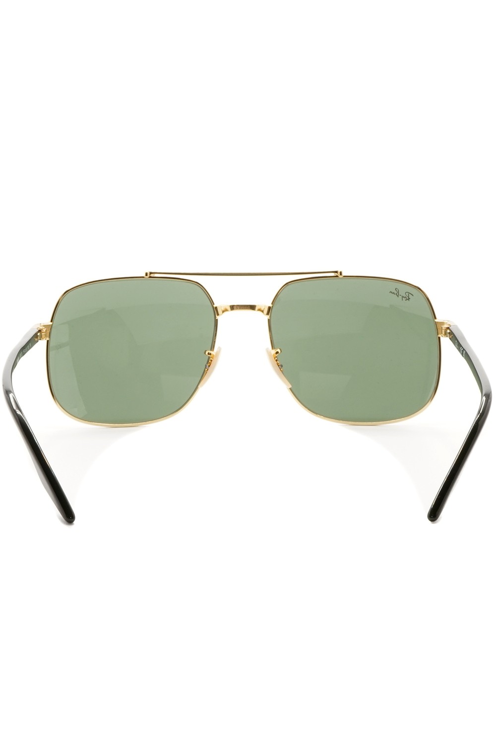 Ray-Ban - Occhiali da sole in metallo squadrati unisex nero/oro - RB3699 9000/31