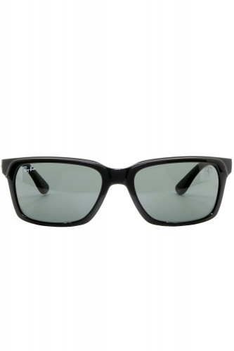 Ray-Ban - Occhiali da sole in celluloide rettangolari per uomo nero - RB4393M 2