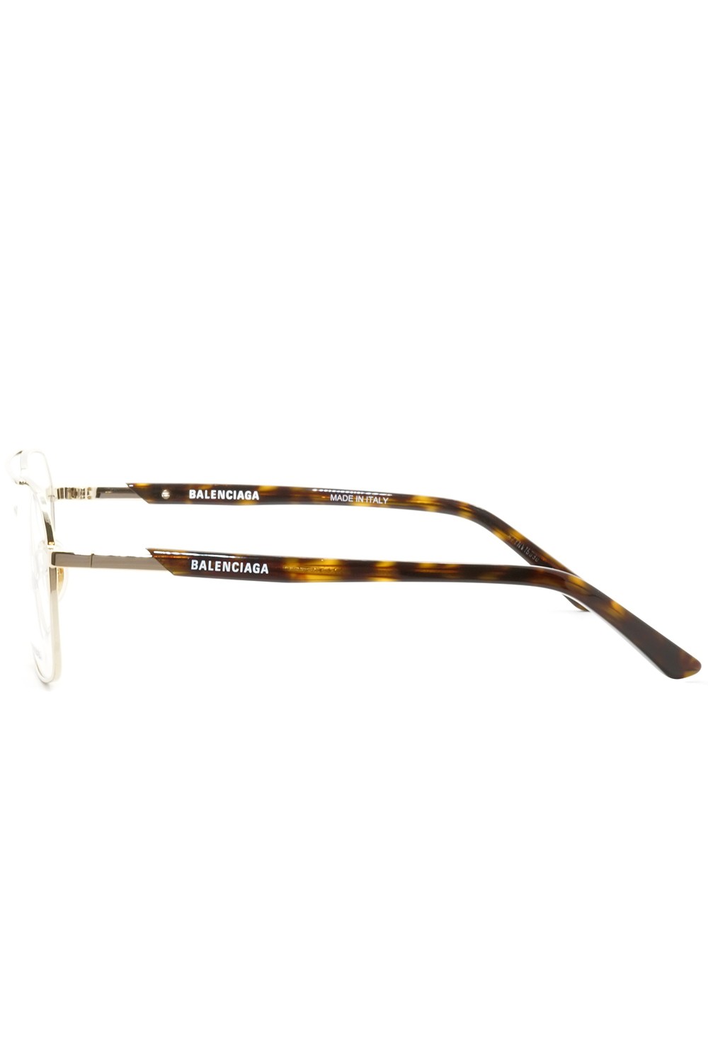 Balenciaga - Occhiali da vista in metallo rettangolari unisex oro - BB0248 002