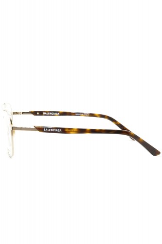 Balenciaga - Occhiali da vista in metallo rettangolari unisex oro - BB0248 002