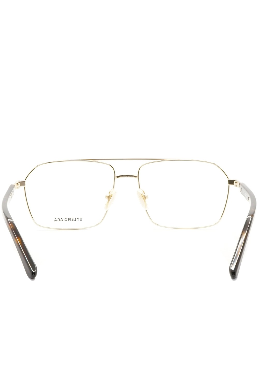 Balenciaga - Occhiali da vista in metallo rettangolari unisex oro - BB0248 002