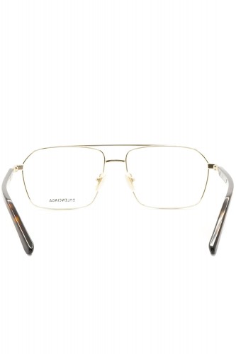 Balenciaga - Occhiali da vista in metallo rettangolari unisex oro - BB0248 002