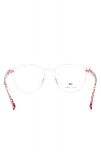 Chiara Ferragni - Occhiali da vista in celluloide tondi per ragazza rosa -