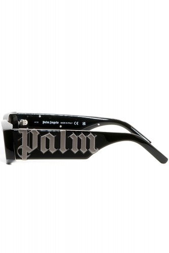 Palm Angels - Occhiali da sole in celluloide rettangolari unisex nero - PERI007