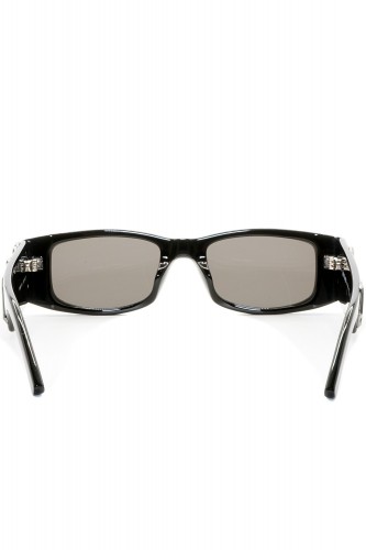 Palm Angels - Occhiali da sole in celluloide rettangolari unisex nero - PERI007