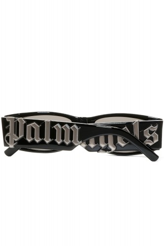 Palm Angels - Occhiali da sole in celluloide rettangolari unisex nero - PERI007