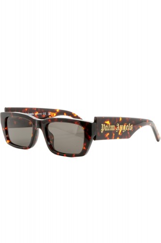 Palm Angels - Occhiali da sole in celluloide rettangolari unisex tartarugato -
