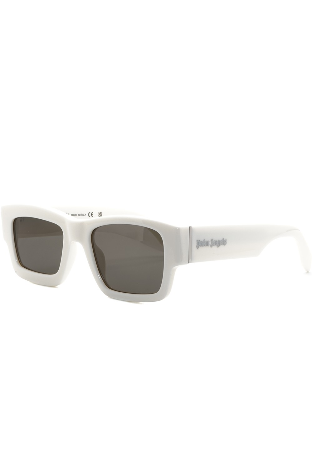 Palm Angels - Occhiali da sole in celluloide squadrati unisex bianco - PERI021