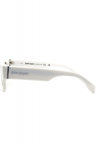 Palm Angels - Occhiali da sole in celluloide squadrati unisex bianco - PERI021