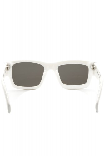 Palm Angels - Occhiali da sole in celluloide squadrati unisex bianco - PERI021