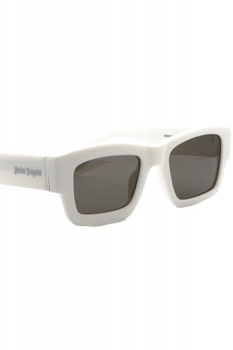 Palm Angels - Occhiali da sole in celluloide squadrati unisex bianco - PERI021