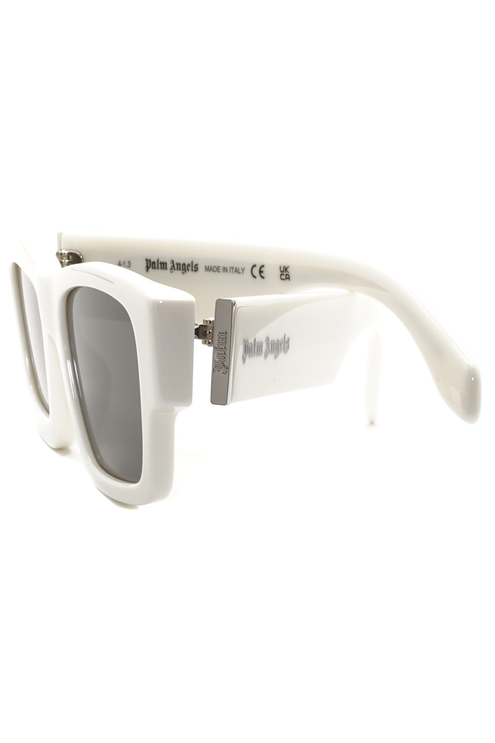 Palm Angels - Occhiali da sole in celluloide squadrati unisex bianco - PERI021