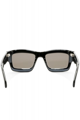 Palm Angels - Occhiali da sole in celluloide squadrati unisex nero - PERI030