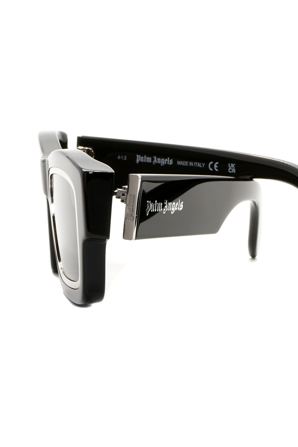 Palm Angels - Occhiali da sole in celluloide squadrati unisex nero - PERI030