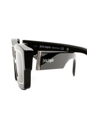 Palm Angels - Occhiali da sole in celluloide squadrati unisex nero - PERI030