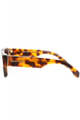 Palm Angels - Occhiali da sole in celluloide squadrati unisex tartarugato -