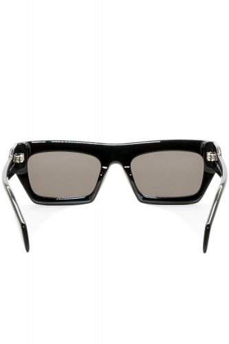 Palm Angels - Occhiali da sole in celluloide rettangolari unisex nero - PERI028