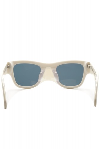 Palm Angels - Occhiali da sole in celluloide squadrati unisex bianco - PERI033