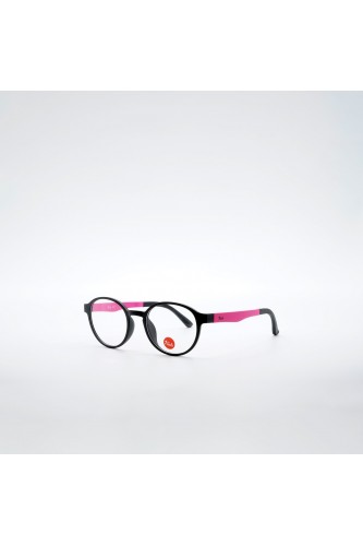 Trudi - Occhiali da vista con clip in resina tondi per bambini nero - TD186V 02