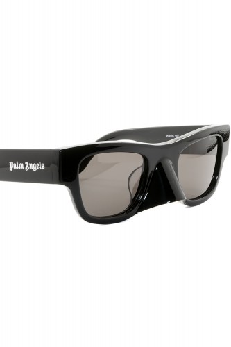 Palm Angels - Occhiali da sole in celluloide squadrati unisex nero - PERI033