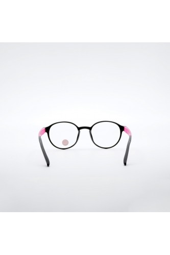 Trudi - Occhiali da vista con clip in resina tondi per bambini nero - TD186V 02