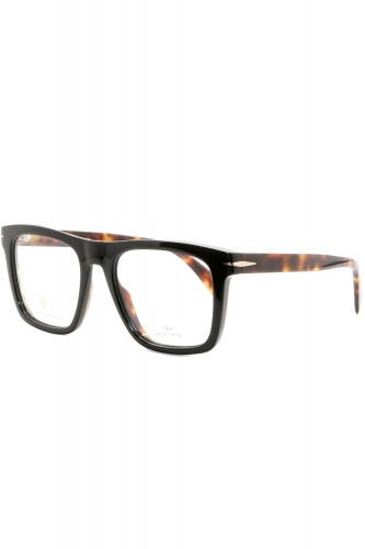 David Beckham Eyewear - Occhiali da vista in celluloide squadrati per uomo nero