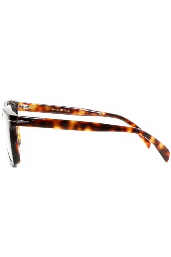 David Beckham Eyewear - Occhiali da vista in celluloide squadrati per uomo nero